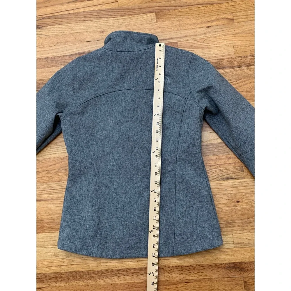 The North Face Apex Bionic Softshell Jacket Women's Small Grey Fleece Lined Wind
